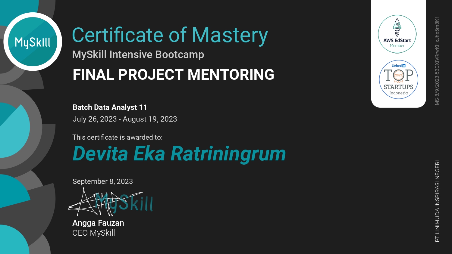 Final Project Mentoring Batch Data Analyst 11